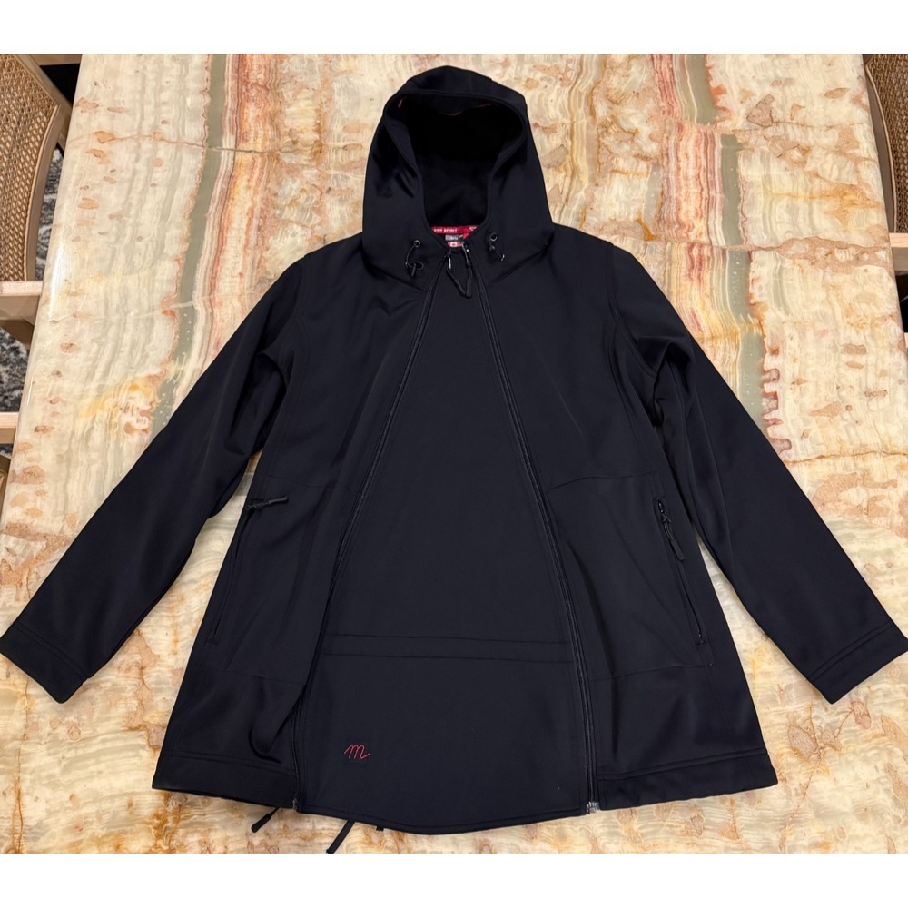 Con‎ Spirit Mens Windbreaker Jacket Black Softshell Comfort Fit Outdoor Size M